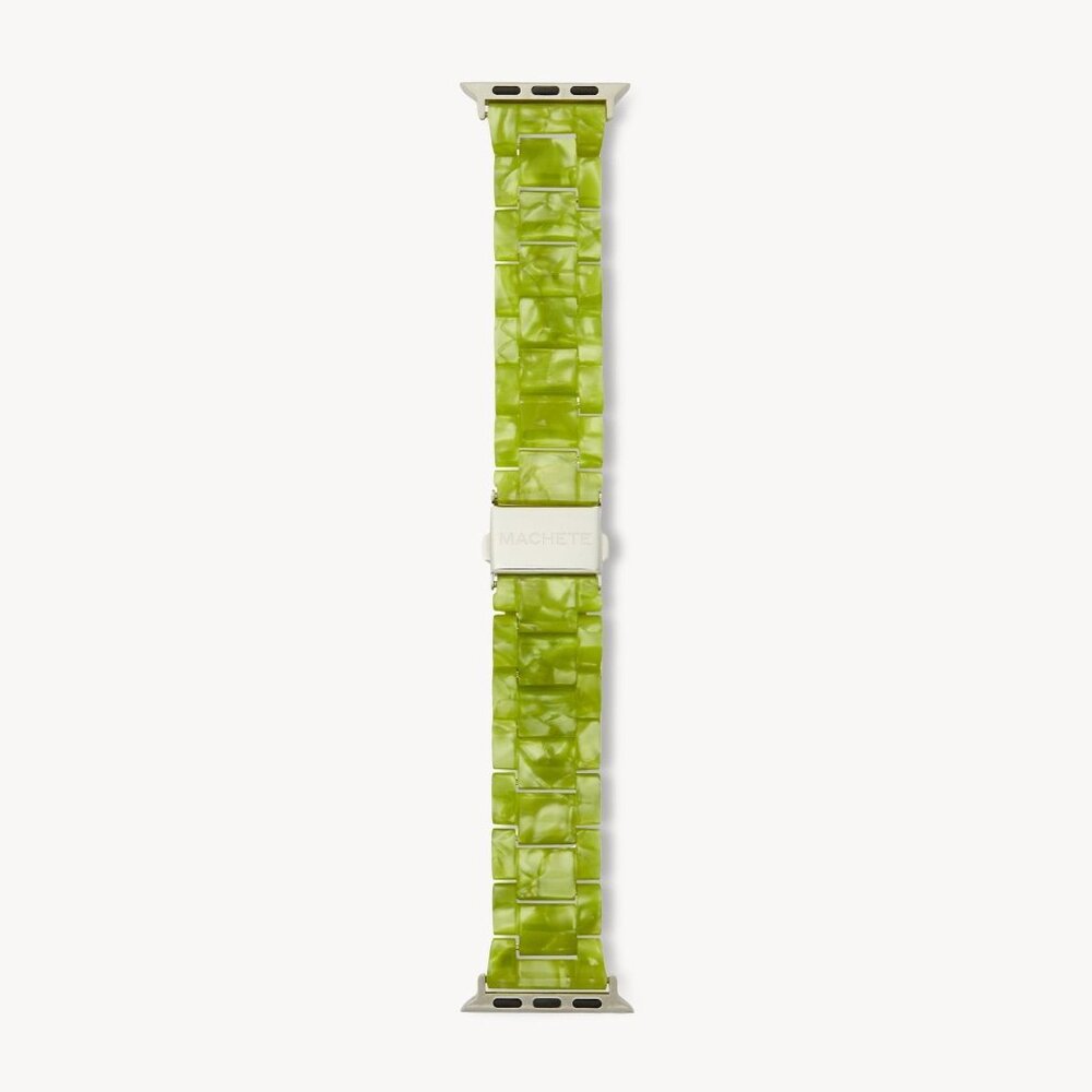 Machete Apple Watch Band in Pistachio - Silver Hardware